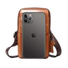 Multi-functional Universal Leather Waist Hanging One-shoulder Mobile Phone Waist Bag For 6.5 Inch or Below Smartphones(Brown) - 5