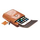 Multi-functional Universal Leather Waist Hanging One-shoulder Mobile Phone Waist Bag For 6.5 Inch or Below Smartphones(Brown) - 6