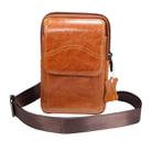 Multi-functional Universal Leather Waist Hanging One-shoulder Mobile Phone Waist Bag For 6.5 Inch or Below Smartphones(Brown) - 9