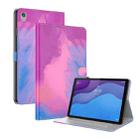 For Lenovo Tab M10 HD Gen 2 TB-X306X,TB-X306F 10.1 Voltage Watercolor Pattern Skin Feel Magnetic Horizontal Flip PU Leather Case with Holder(Purple) - 1