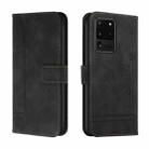 For Samsung Galaxy S20 Ultra Retro Skin Feel Horizontal Flip Soft TPU + PU Leather Case with Holder & Card Slots & Photo Frame(Black) - 1