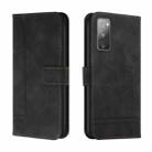 For Samsung Galaxy S20 FE Retro Skin Feel Horizontal Flip Soft TPU + PU Leather Case with Holder & Card Slots & Photo Frame(Black) - 1