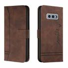 For Samsung Galaxy S10e Retro Skin Feel Horizontal Flip Soft TPU + PU Leather Case with Holder & Card Slots & Photo Frame(Coffee) - 1