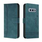 For Samsung Galaxy S10e Retro Skin Feel Horizontal Flip Soft TPU + PU Leather Case with Holder & Card Slots & Photo Frame(Army Green) - 1