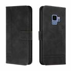 For Samsung Galaxy S9 Retro Skin Feel Horizontal Flip Soft TPU + PU Leather Case with Holder & Card Slots & Photo Frame(Black) - 1