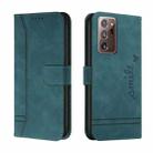 For Samsung Galaxy Note20 Ultra Retro Skin Feel Horizontal Flip Soft TPU + PU Leather Case with Holder & Card Slots & Photo Frame(Army Green) - 1
