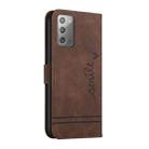 For Samsung Galaxy Note20 Retro Skin Feel Horizontal Flip Soft TPU + PU Leather Case with Holder & Card Slots & Photo Frame(Coffee) - 3