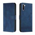 For Samsung Galaxy Note10 Retro Skin Feel Horizontal Flip Soft TPU + PU Leather Case with Holder & Card Slots & Photo Frame(Blue) - 1