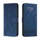 For Samsung Galaxy Note9 Retro Skin Feel Horizontal Flip Soft TPU + PU Leather Case with Holder & Card Slots & Photo Frame(Blue) - 1