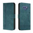 For Samsung Galaxy Note9 Retro Skin Feel Horizontal Flip Soft TPU + PU Leather Case with Holder & Card Slots & Photo Frame(Army Green) - 1