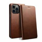 For iPhone 13 Pro Calf Texture Horizontal Flip Leather Case with Holder & Card Slots & Wallet (Brown) - 2