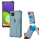 For Infinix Note 10 Y Style Multifunction Card Stand Back Cover PU + TPU + PC Magnetic Shockproof Case(Light Blue) - 1