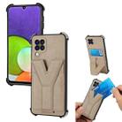 For Infinix Note 10 Y Style Multifunction Card Stand Back Cover PU + TPU + PC Magnetic Shockproof Case(Khaki) - 1