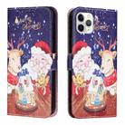 Silk Texture Christmas Painted Pattern Horizontal Flip Leather Case with Holder & Card Slots & Wallet & Photo Frame For iPhone 11 Pro(Music Santa Claus) - 1