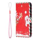 Silk Texture Christmas Painted Pattern Horizontal Flip Leather Case with Holder & Card Slots & Wallet & Photo Frame For iPhone 11 Pro Max(Santa Claus And Deer) - 2