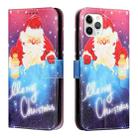 Silk Texture Christmas Painted Pattern Horizontal Flip Leather Case with Holder & Card Slots & Wallet & Photo Frame For iPhone 11 Pro Max(Santa Claus with Lantern) - 1