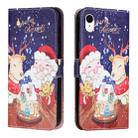 Silk Texture Christmas Painted Pattern Horizontal Flip Leather Case with Holder & Card Slots & Wallet & Photo Frame For iPhone XR(Music Santa Claus) - 1