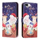 Silk Texture Christmas Painted Pattern Horizontal Flip Leather Case with Holder & Card Slots & Wallet & Photo Frame For iPhone 7 Plus / 8 Plus / 6s Plus / 6 Plus(Music Santa Claus) - 1