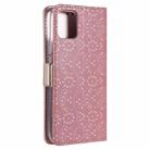 For iPhone 13 Lace Pattern Double Button Zipper Horizontal Flip Leather Case with Holder & Card Slots & Wallet(Rose Gold) - 3