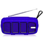NewRixing NR-5018FM Outdoor Portable Bluetooth Speaker with Antenna, Support Hands-free Call / TF Card / FM / U Disk(Blue+Black) - 1