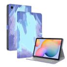 For Samsung Galaxy Tab S6 Lite 10.4 inch P610 / P615 Voltage Watercolor Pattern Skin Feel Magnetic Horizontal Flip PU Leather Case with Holder & Card Slots & Photo Frame & Sleep / Wake-up Function(Winter Snow) - 1