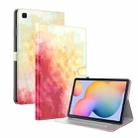 For Samsung Galaxy Tab S6 Lite 10.4 inch P610 / P615 Voltage Watercolor Pattern Skin Feel Magnetic Horizontal Flip PU Leather Case with Holder & Card Slots & Photo Frame & Sleep / Wake-up Function(Spring Cherry) - 1