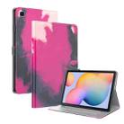 For Samsung Galaxy Tab S6 Lite 10.4 inch P610 / P615 Voltage Watercolor Pattern Skin Feel Magnetic Horizontal Flip PU Leather Case with Holder & Card Slots & Photo Frame & Sleep / Wake-up Function(Berry) - 1