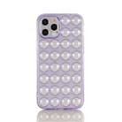 For iPhone 13 Pro Max TPU Full Coverage Shockproof Bubble Case (Purple) - 1