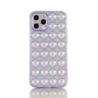 For iPhone 12 TPU Full Coverage Shockproof Bubble Case(Purple) - 1