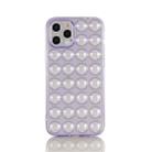 For iPhone 12 Pro TPU Full Coverage Shockproof Bubble Case(Purple) - 1