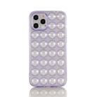 For iPhone 11 Pro Max TPU Full Coverage Shockproof Bubble Case (Purple) - 1