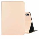 For iPad mini 6 Voltage Craft Texture TPU Horizontal Flip Protective Tablet Case with Holder(Gold) - 1