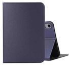 For iPad mini 6 Voltage Craft Texture TPU Horizontal Flip Protective Tablet Case with Holder(Dark Blue) - 1