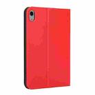 For iPad mini 6 Voltage Craft Texture TPU Horizontal Flip Protective Tablet Case with Holder(Red) - 3