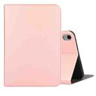 For iPad mini 6 Voltage Craft Texture TPU Horizontal Flip Protective Tablet Case with Holder(Rose Gold) - 1