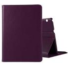 For Huawei MediaPad T3 10 Litchi Texture Horizontal Flip 360 Degrees Rotation Leather Case with Holder(Purple) - 1