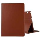 For Huawei MediaPad T3 10 Litchi Texture Horizontal Flip 360 Degrees Rotation Leather Case with Holder(Brown) - 1