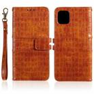 For iPhone 13 Regular Crocodile Texture Horizontal Flip Leather Case with Holder & Card Slots & Wallet & Photo Frame & Lanyard(Brown) - 1