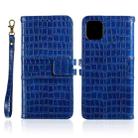 For iPhone 13 Pro Regular Crocodile Texture Horizontal Flip Leather Case with Holder & Card Slots & Wallet & Photo Frame & Lanyard (Blue) - 1