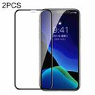 2 PCS Baseus 0.3mm Full Screen Curved Edge Cellular Dust Tempered Glass Film For iPhone 11 Pro Max / XS Max - 1