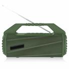 NewRixing NR-4025FM Outdoor Splash-proof Water Portable Bluetooth Speaker, Support Hands-free Call / TF Card / FM / U Disk(Green) - 1