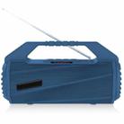 NewRixing NR-4025FM with Screen Outdoor Splash-proof Water Portable Bluetooth Speaker, Support Hands-free Call / TF Card / FM / U Disk(Blue) - 1