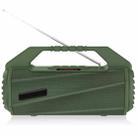 NewRixing NR-4025FM with Screen Outdoor Splash-proof Water Portable Bluetooth Speaker, Support Hands-free Call / TF Card / FM / U Disk(Green) - 1