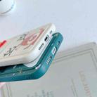 Christmas Cartoon Pattern TPU Shockproof Case with Card Slot For iPhone 13(Snowman Dark Green) - 5