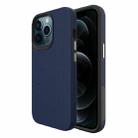 Triangle Armor Texture TPU + PC Case For iPhone 13 Pro(Navy Blue) - 1