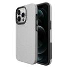 Triangle Armor Texture TPU + PC Case For iPhone 13 Pro(Silver) - 1