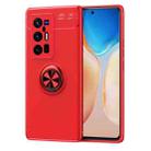 For vivo X70 Pro+ Metal Ring Holder 360 Degree Rotating TPU Case(Red) - 1