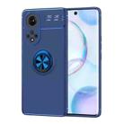 For Huawei Nova 9 Metal Ring Holder 360 Degree Rotating TPU Case(Blue) - 1