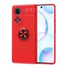 For Huawei Nova 9 Metal Ring Holder 360 Degree Rotating TPU Case(Red) - 1