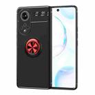 For Huawei Nova 9 Metal Ring Holder 360 Degree Rotating TPU Case(Black Red) - 1